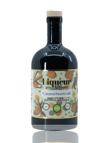 Liqueur au rhum Caramel beurre salé 18° bio- Breizh'Cool