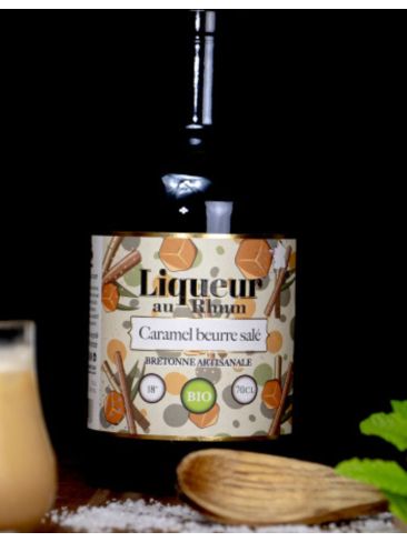 Liqueur au rhum Caramel beurre salé 18° bio- Breizh'Cool