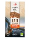 Tablette chocolat au lait, caramel et fleur de sel BIO