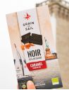 Tablette chocolat noir, caramel et fleur de sel BIO