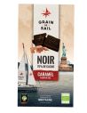 Tablette chocolat noir, caramel et fleur de sel BIO
