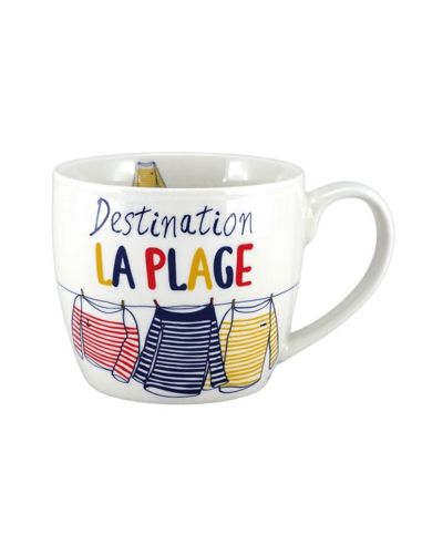 Tasse déjeuner "Destination la Plage"