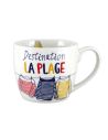 Tasse déjeuner "Destination la Plage"