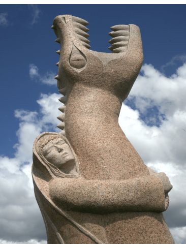 Sculpture métallique "Saint Paban"