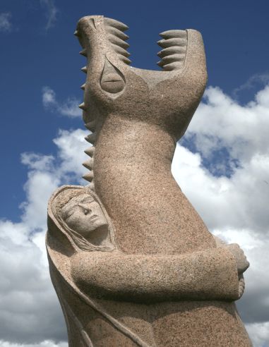 Sculpture métallique "Saint Paban"