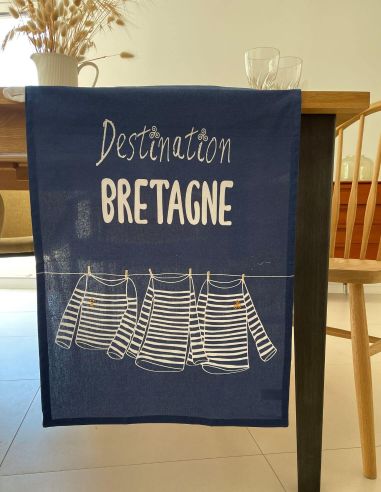 Torchon "Destination Bretagne"