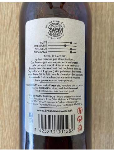 Bière Awen - Triple