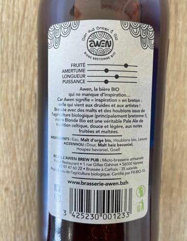 Cerveza Awen - Rubia