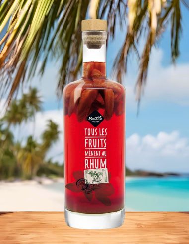 Rhum Arrangé Fraise/Basilic - Breiz'île Sélection