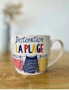 Tasse déjeuner "Destination la Plage"