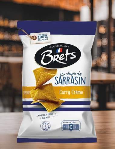 Chips de Sarrasin Curry Crème - Brets