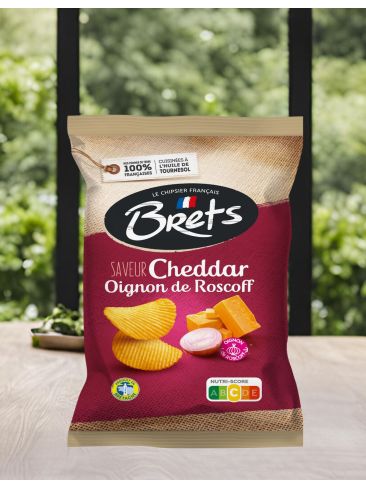 Chips saveur Cheddar/Oignons de Roscoff - Brets