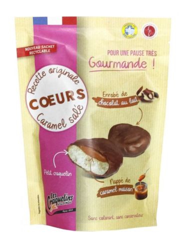 Mini-Craquelins Chocolat au Lait Cœur Caramel