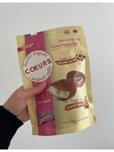 Mini-Craquelins Chocolat au Lait Cœur Caramel