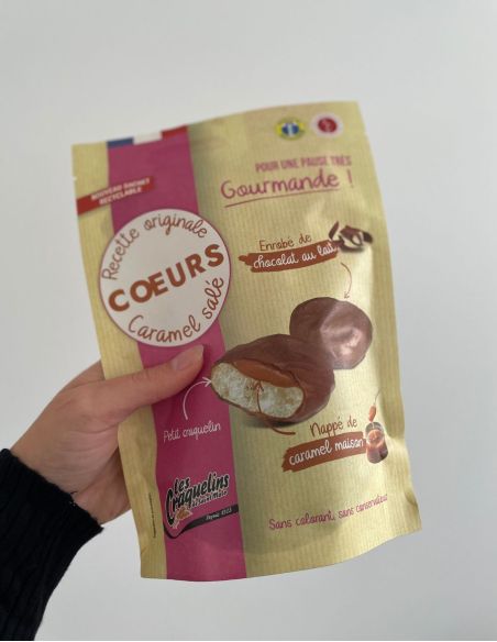 Mini-Craquelins Chocolat au Lait Cœur Caramel