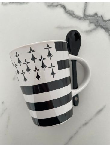 Mug Gwenn Ha Du avec cuillère