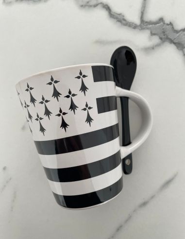 Mug Gwenn Ha Du avec cuillère