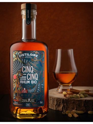 Cinq-Cinq Rhum Ambré - DISTILOIRE