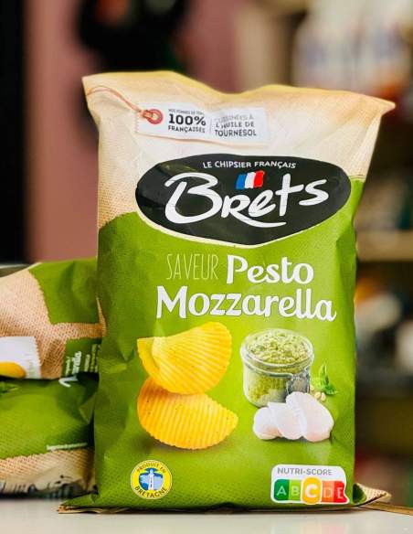 Chips saveur Pesto Mozzarella - Brets