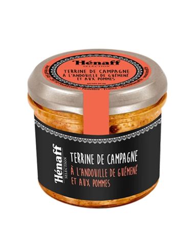 Terrine de campagne à l'andouille de Guémené et aux pommes - 90g