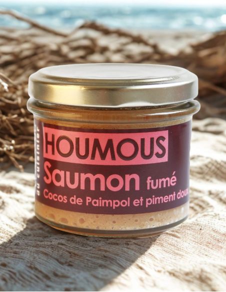 Houmous de saumon fumé, cocos de Paimpol & piment doux 90g