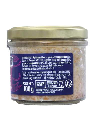 Rillettes De Langoustines Aux Coco De Paimpol & Oignons Rosés -100g