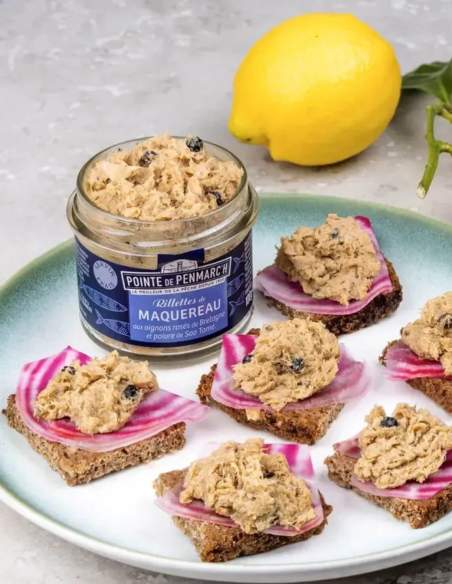 Makrelenrillettes mit Ziegenkäse - 100g