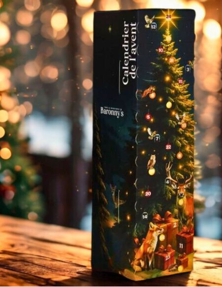 Calendrier de l’Avent thés et tisanes Baronny’s