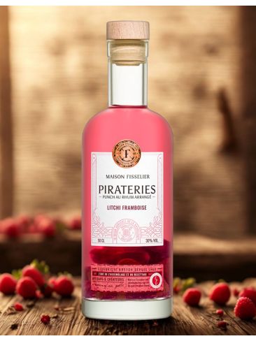 Piraterías Litchi Frambuesa - 50 cl