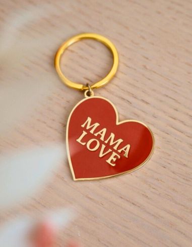 Porte-clés Coeur "Mama love"