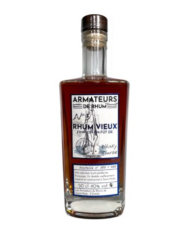 Finalizado en ron N°3 Whisky Turba