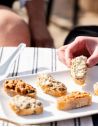 Houmous de moules, cocos de Paimpol/cumin
