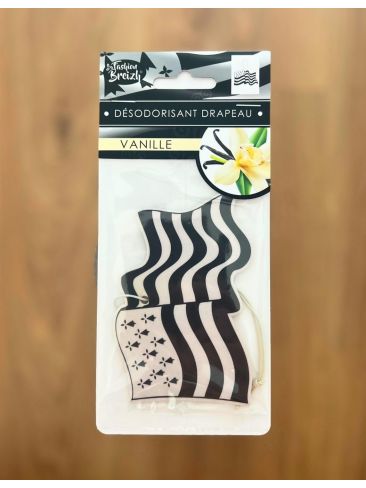 Désodorisant voiture parfum vanille - Drapeau Breton