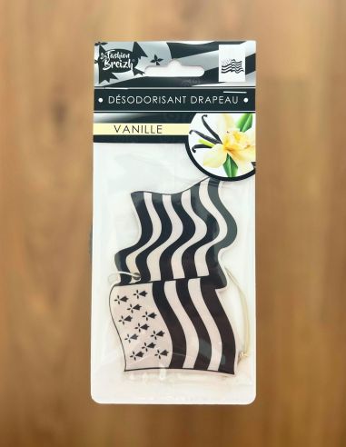 Désodorisant voiture parfum vanille - Drapeau Breton