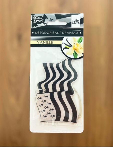 Désodorisant voiture parfum vanille - Drapeau Breton