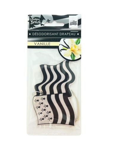 Désodorisant voiture parfum vanille - Drapeau Breton
