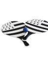 Set de 2 raquettes de plage drapeau breton + balle