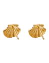 Boucles d'oreilles puces | Coquille Saint-Jacques