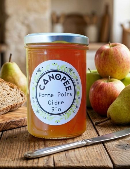 Mermelada "Pera-Manzana al sidra" Canopée - 250g