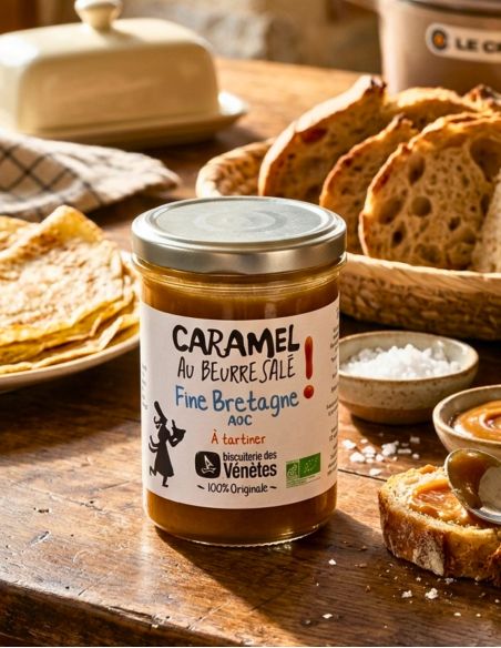 Karamell mit gesalzener Butter und Bretagne Fine - 220 g