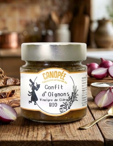 Confit d'oignons rouges au vinaigre de cidre - 120g