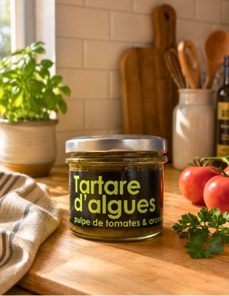 Tartare d'algues, pulpe de tomates/aromates - 90g