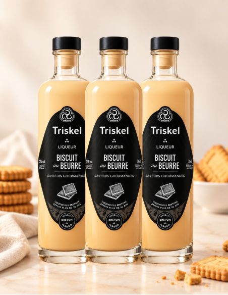 Pack de 3 Liqueurs Biscuit au Beurre - Triskel
