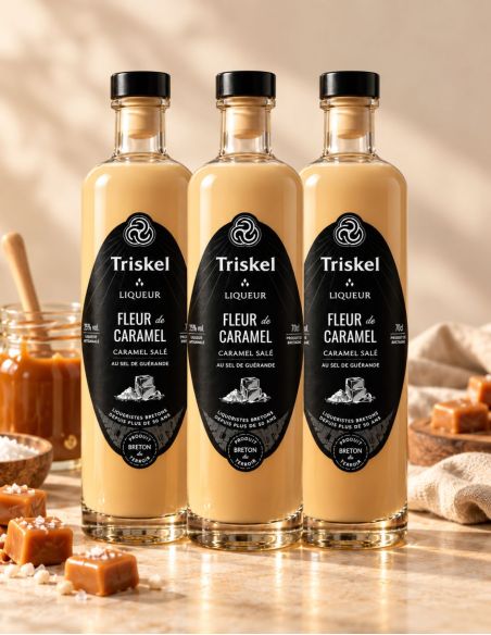 Pack de 3 Liqueurs Fleur de Caramel - Triskel