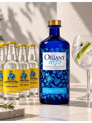Pack Gin Oriant 50 cl + 6 tonics Pondichéry