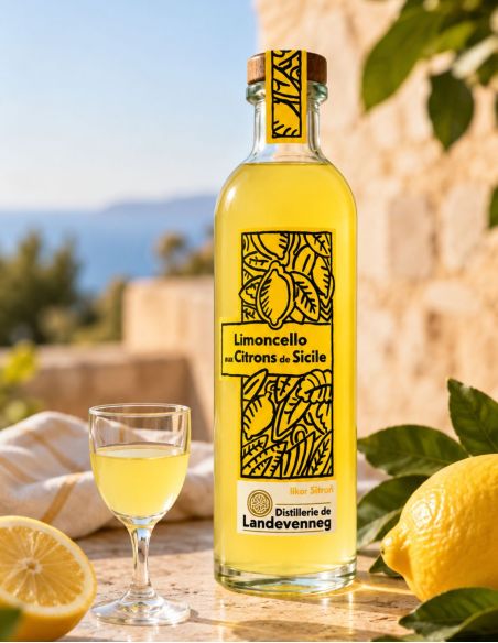 Limoncello aux citrons de Sicile - Distillerie de Landevenneg