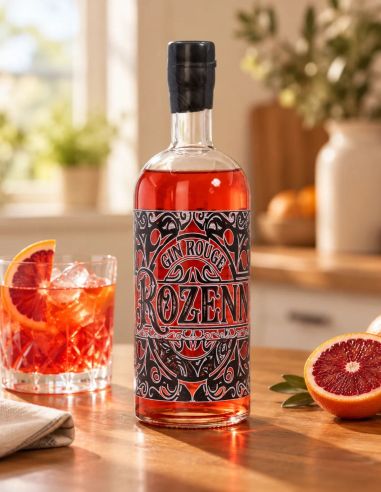 Ginebra roja ROZENN 40° - Breizh'Cool