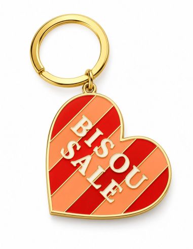 Porte-clés Coeur "Bisou Salé"