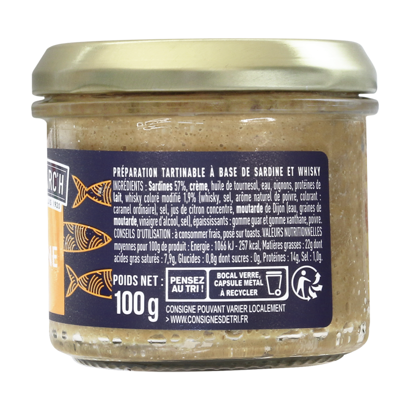 Sardinen-Delikatesse mit Whisky - 100g